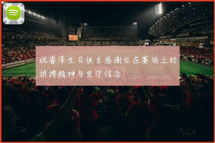 祝睿泽生日快乐感谢你在赛场上的拼搏精神与坚守信念